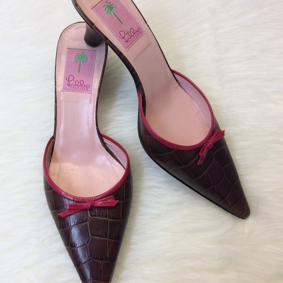 Lilly Pulitzer Shoes - Lilly Pulitzer Leather Mules
